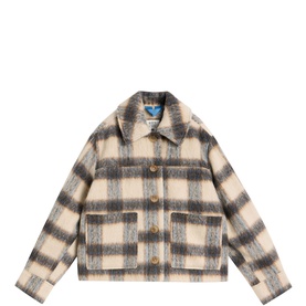 Alexa Check Cropped Jacket