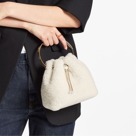 Bon Bon Shearling Bucket Bag