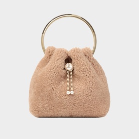 Bon Bon Shearling Bucket Bag
