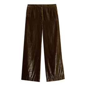 Belle Wide Leg Velvet Trousers