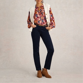 Brooke Corduroy Straight Leg Trousers