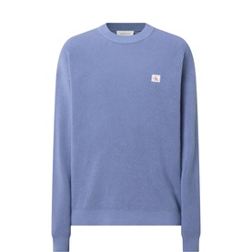 Monogram Logo Waffle Knit Sweater