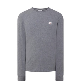 Logo Badge Waffle Sweater