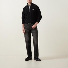 Logo Half-Zip Sweater