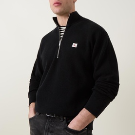 Logo Half-Zip Sweater