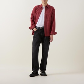 Monogram Logo M&eacute;lange Flannel Shirt