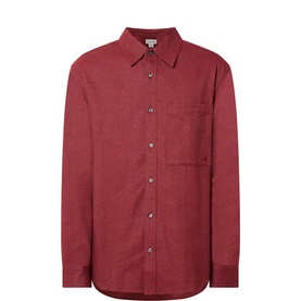 Monogram Logo M&eacute;lange Flannel Shirt