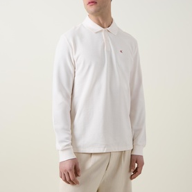 Logo Long-Sleeved Polo Shirt
