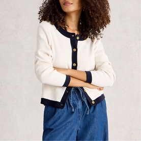 Charlotte Contrast Trim Cardigan