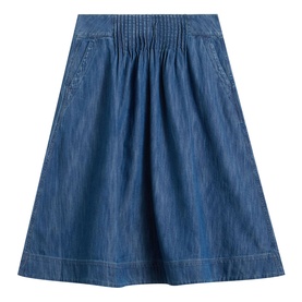 Charlotte Flared Denim Skirt