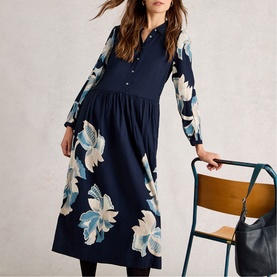 Claire Floral Shirt Dress