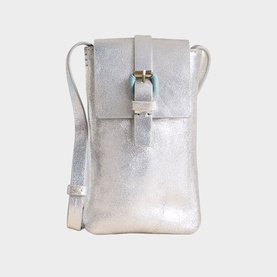 Clara Buckle Leather Phone Bag