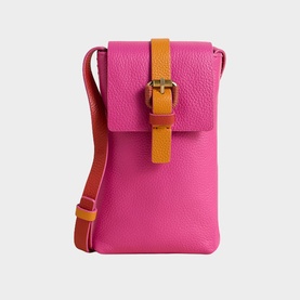 Clara Buckle Leather Phone Bag