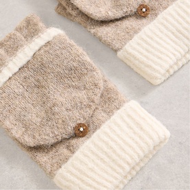 Emma Knitted Flip Mittens