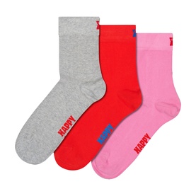 Three-Pack Solid Logo Crew Socks