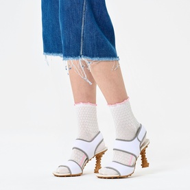 Structured Slinky Logo Crew Socks