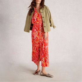 Kiki Kimono Floral Flared Dress