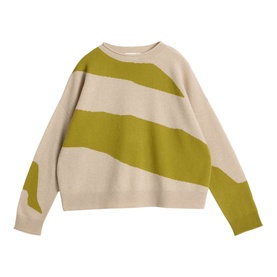 Kitty Abstract Stripe Cashmere Sweater