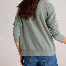 Lulu Stitch Detail Knitted Cardigan