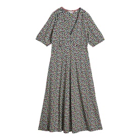 Megan Heart Flared Dress
