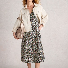 Megan Heart Flared Dress