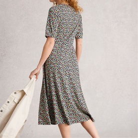 Megan Heart Flared Dress