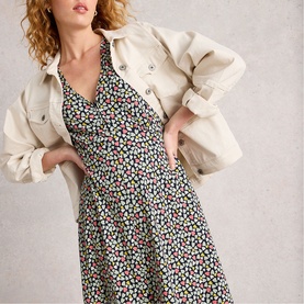 Megan Heart Flared Dress