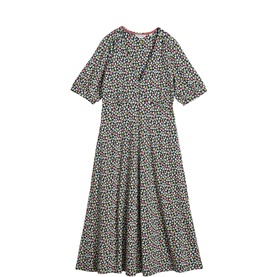 Megan Heart Flared Dress