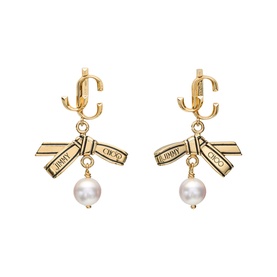 Ribbon Detail Drop Earrings