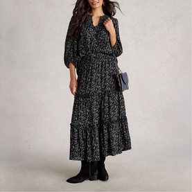 Remi Metallic Flared Skirt