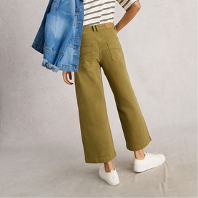 Tia Wide Leg Cropped Jeans