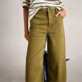 Tia Wide Leg Cropped Jeans