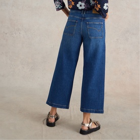 Tia Cropped Wide Leg Jeans