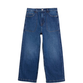 Tia Cropped Wide Leg Jeans