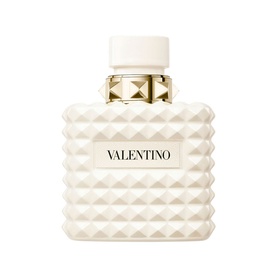 Valentino Born In Roma Ivory Donna Eau de Parfum 100ml, white quilted bottle with gold studded cap