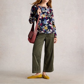 Weaver Floral Long-Sleeved Top