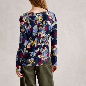 Weaver Floral Long-Sleeved Top