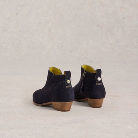 Wide Fit Suede Ankle Boots
