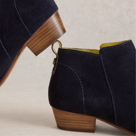 Wide Fit Suede Ankle Boots