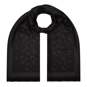 Signature Logo Frayed Scarf