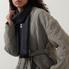 Signature Logo Frayed Scarf