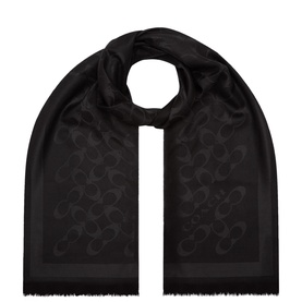 Signature Logo Frayed Scarf