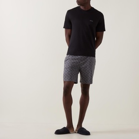 T-Shirt & Logo Shorts Pyjama Set