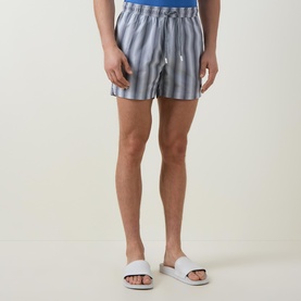 Flounder Stripe Logo Swim Shorts