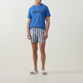 Flounder Stripe Logo Swim Shorts