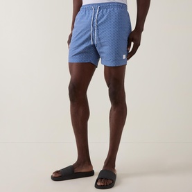 Vibe Printed Drawstring Swim Shorts