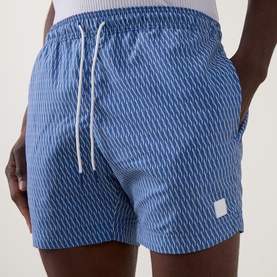 Vibe Printed Drawstring Swim Shorts