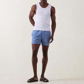 Vibe Printed Drawstring Swim Shorts