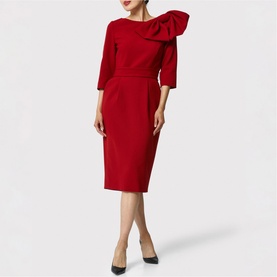 Isadora Garnet Red Embellished Dress