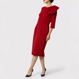 Isadora Garnet Red Embellished Dress